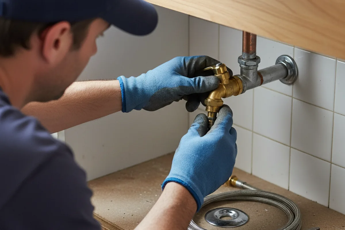 Shutoff valve and fitting work during Emergency Plumbing in Oak Lawn
